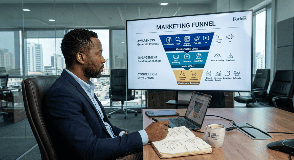 Three Stages of a Digital Marketing Funnel